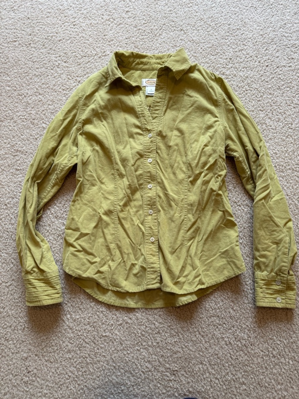 Talbots corduroy long sleeve button down